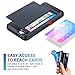 Vofolen Case Wallet Case Hybrid Bumper Armor Snap-on Black Soft Rubber Cover Protective Shell Dark Blue