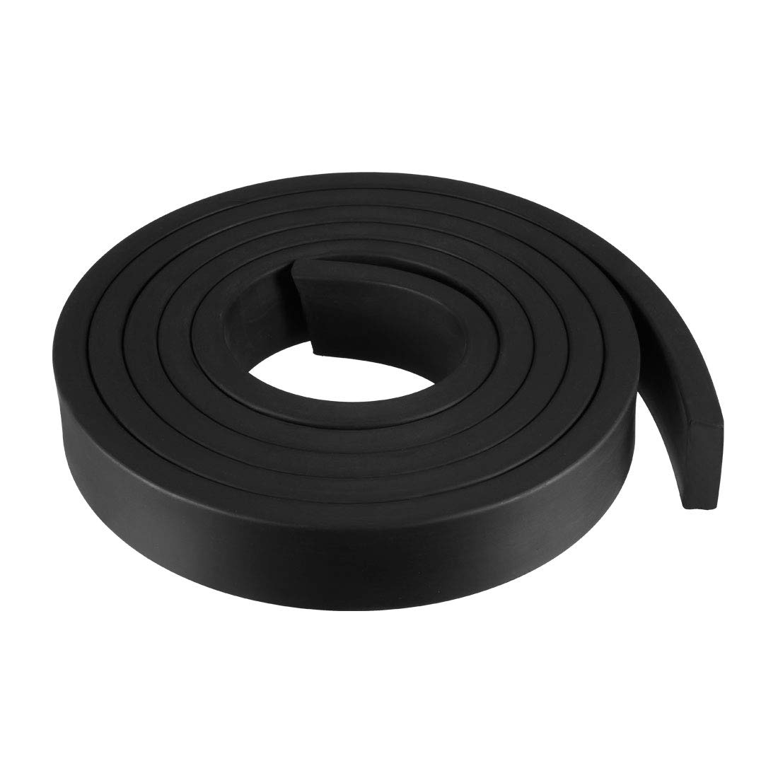 sourcing map Solid Rectangle Rubber Seal Strip 30mm Wide 10mm Thick, 2 Meters Long Black