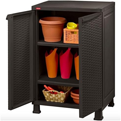 Indoor Outdoor Patio Deck Garage Storage Cabinet Organizer