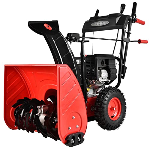 PowerSmart Snow Blower Gas Powered 24Inch 2Stage 212cc Engine with