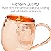 Coppermania Moscow Mule 100% Pure Copper Mugs Set Of 2 - 16 Oz Each Cup (Handcrafted, Hammered, Unlined, Solid) & 3 Exciting Party Face Mats