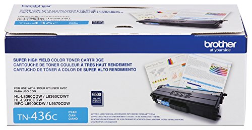 Brother Printer TN436C Super High Yield Toner- Retail Packaging , Cyan