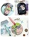 King&Pig 4pcs World Map Luggage Tags Suitcase Luggage Tags Travel Accessories Baggage Name Tags