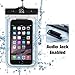 Boxlegend Waterproof Case Bag for Iphone 6 6 Plus 5 5c 5s and Other Small Stuff Under 7.0" Diagonal Size Pouch Cases with Transparent Touch Friendly Screen Audio Jack Compass and Fluorescence Side