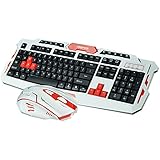Partiss LED Gaming Keyboard and Mouse Combo Bundle With Intelligent Power Saving Technology,White