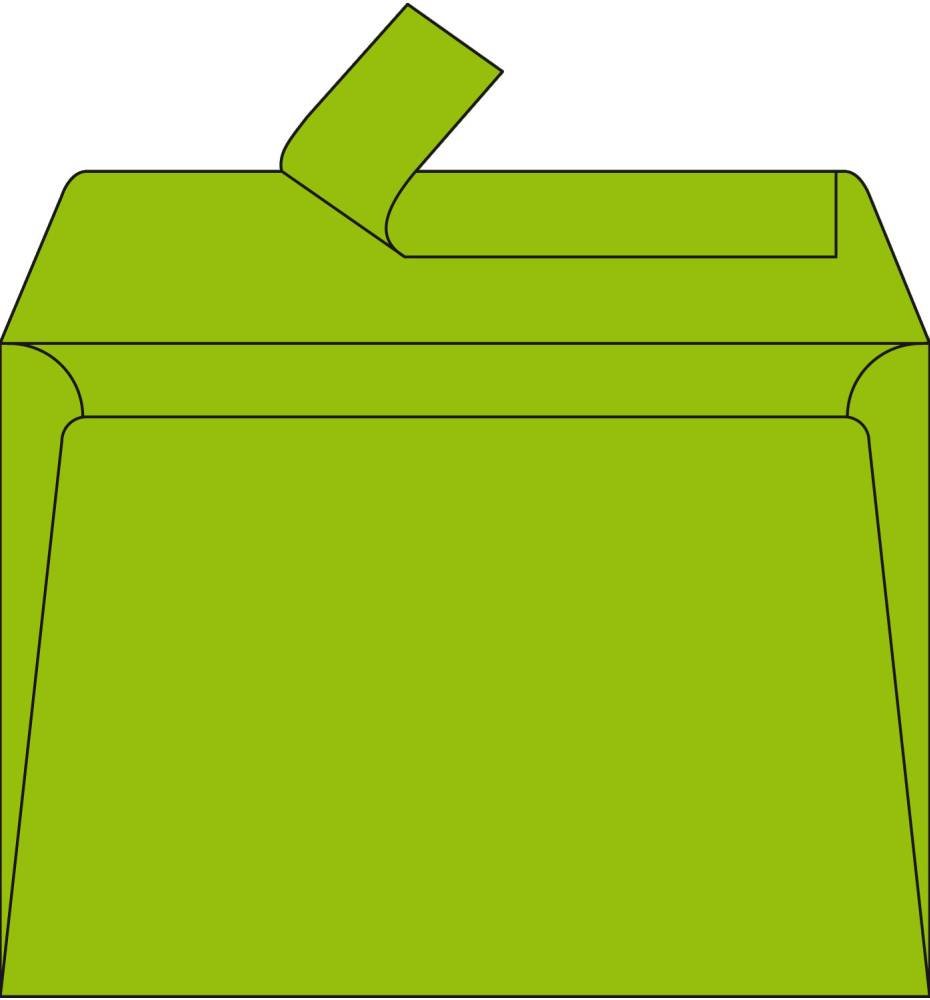 Clairefontaine 5542C Pack of 20 Gummed Envelopes C5 16,2x22,9cm 120gsm Colour Intensive Green Invitation Events Correspondence Pollen Range Premium Paper