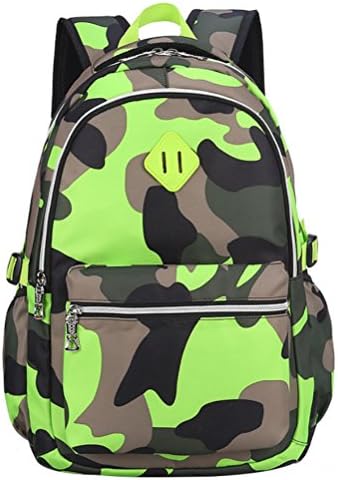Camouflage Kids School Bags Tactical Backpack for Primary /Middle School Boys Girls,Bookbag Outdoor Daypack (Army green)