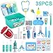 Kids Toys Doctor Kit with 35 Pieces Dentist's Equipment, Durable Medical Kit Pretend Holiday/Birthday Gift for Kids, Packed in a Sturdy Gift Case