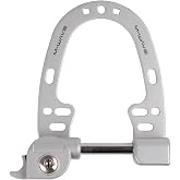 M-Wave Bicycle Lock - Silver | M-Wave Booster Frame Lock - Silver, Durable Steel, Keyed Security