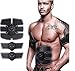 Efly Muscle Toner, Abdominal Toning Belt, EMS Abs Trainer Wireless Body Gym Workout Home Office Fitness Equipment For Abdomen/Arm/Leg Training Men Women