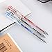 12pcs Ultra Fine Tip Rollerball Pen Set 0.38mm Non Bleed Fine Point Gel Ink Pen for Exam,Bible Journaling,Notetaking,Sketching, Smooth and Anti Skip,Black Ink