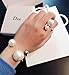 P.phoebus Yellow Gold White Pearl Vintage Jewelry Rhinestone Open Adjustable Knuckle Finger Rings 925 Sterling Silver Plated For Women Men (rings)