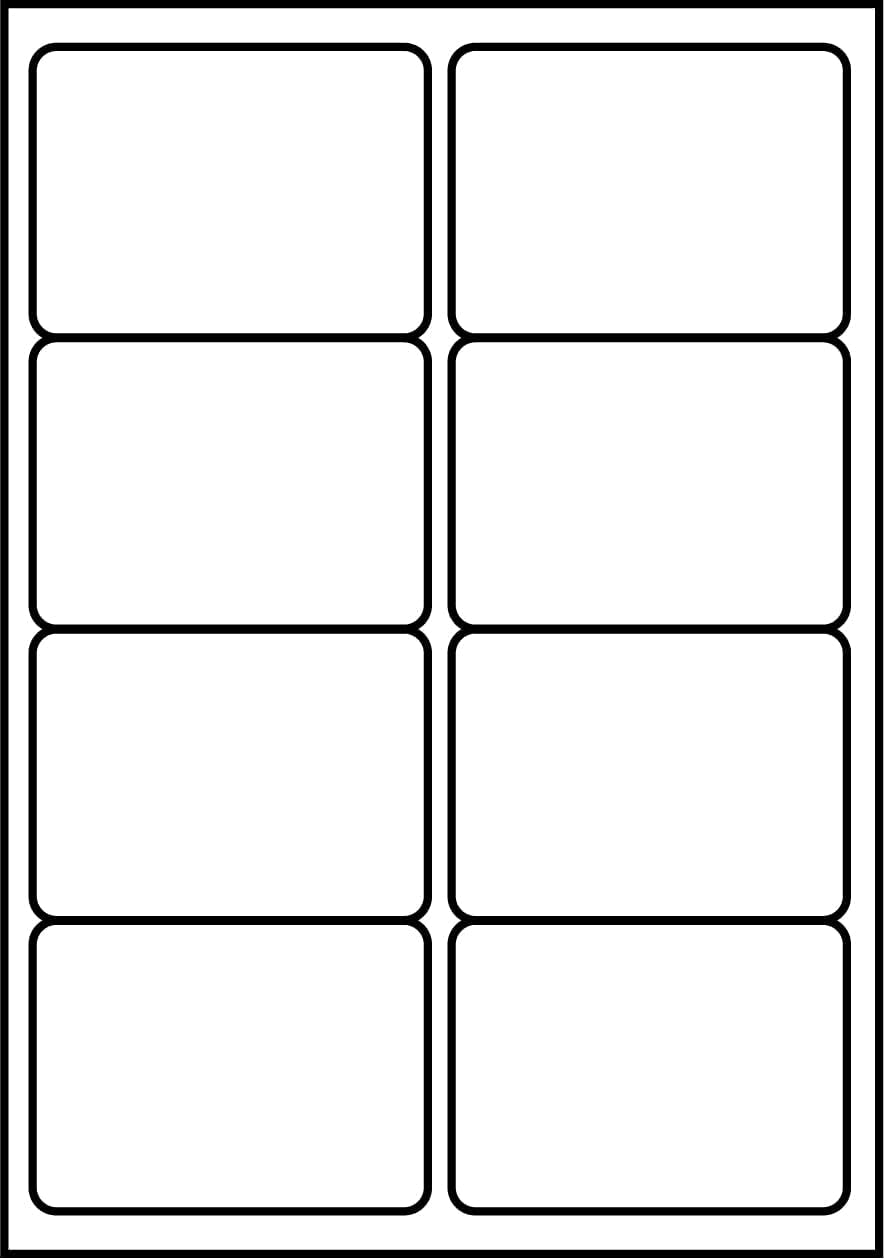 SmithPackaging A4 Self Adhesive Address Labels 8 per Sheet 100 Sheets 800 Labels