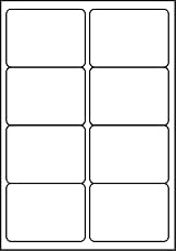 SmithPackaging A4 Self Adhesive Address Labels 8 per Sheet 100 Sheets 800 Labels