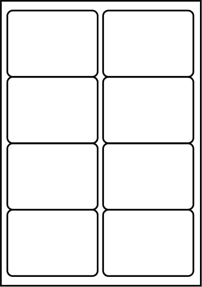 SmithPackaging A4 Self Adhesive Address Labels 8 per Sheet 100 Sheets 800 Labels