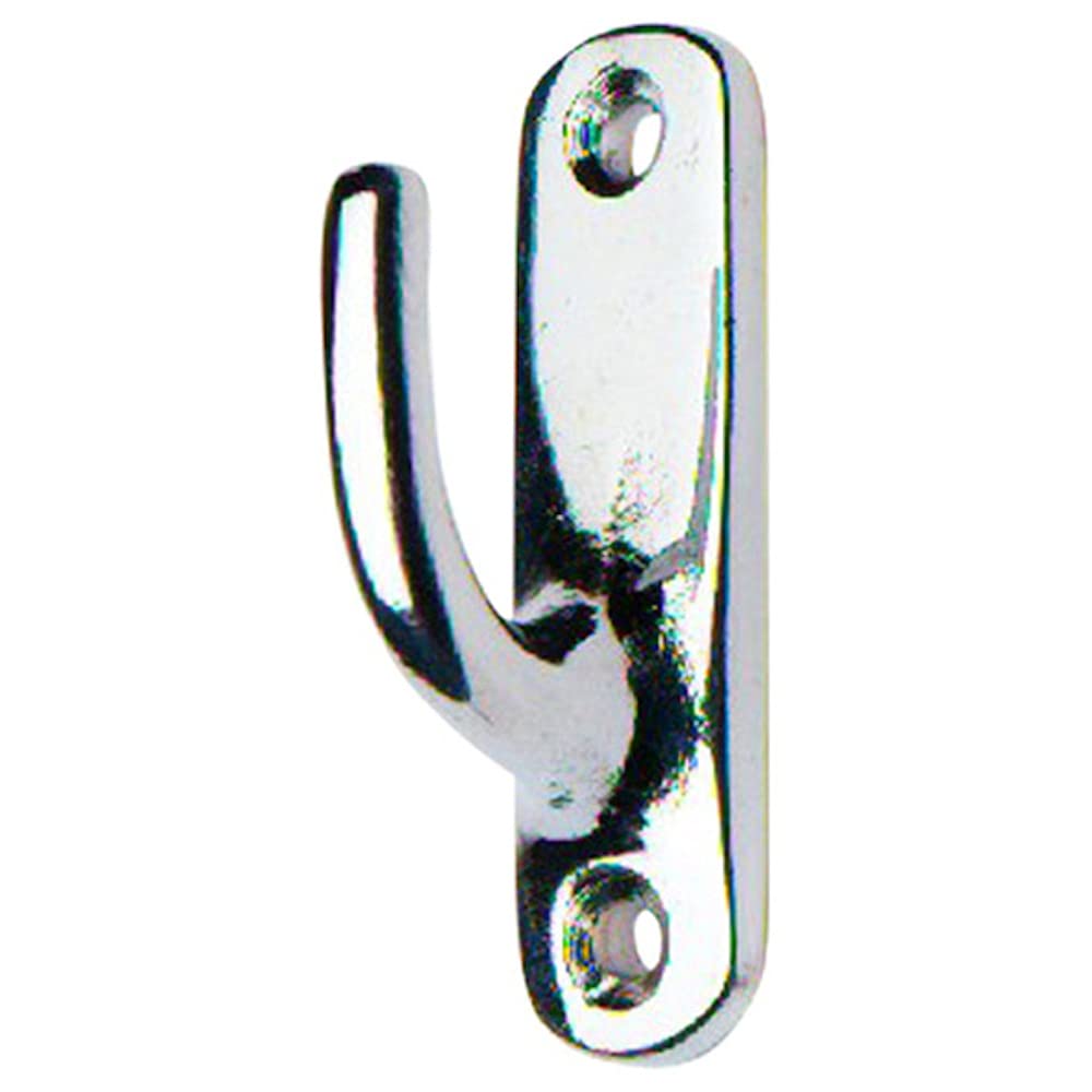 Merriway® BH01637 (2 Pcs) Curtain Drapery Hold Back Tie Back Hooks, 45mm (1.3/4 inch) Chrome Plated - Pack of 2 Pieces