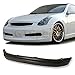 GT-Speed Compatible/Replacement for Front Bumper Lip, GL Style PU Front Lip Spoiler Black, Fits 2003 2004 2005 2006 Infiniti G35 Base 2-Door Coupe (Not Compatible With 4-Door Sedan Bumper)