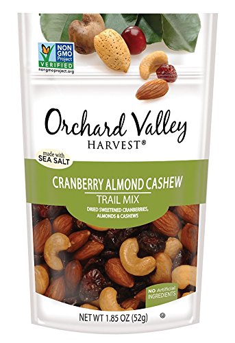 ORCHARD VALLEY HARVEST CRANBERRY ALMOND CASHEW TRAIL MIX,...