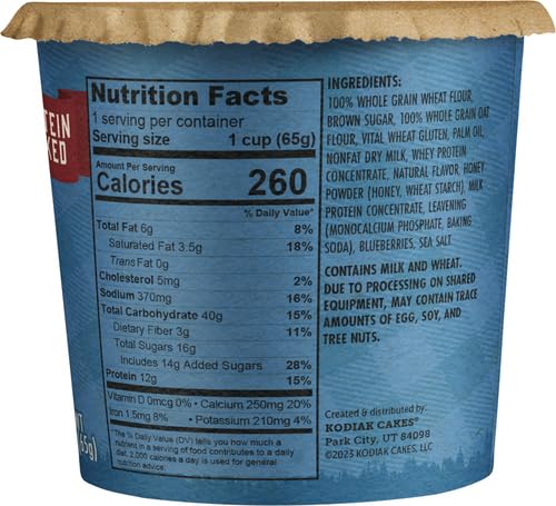 KODIAK CAKES MINUTE MUFFINS, MOUNTAIN BLUEBERRY, 2.29 OUNCE (PACKAGING MAY VARY)