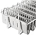 Winco TB-8, Taco Basket For 8 6-Inch Shells, Deep Fryer Taco Holder Basket, Commercial Heavy-Duty Taco Fry Basket with Grip Handle