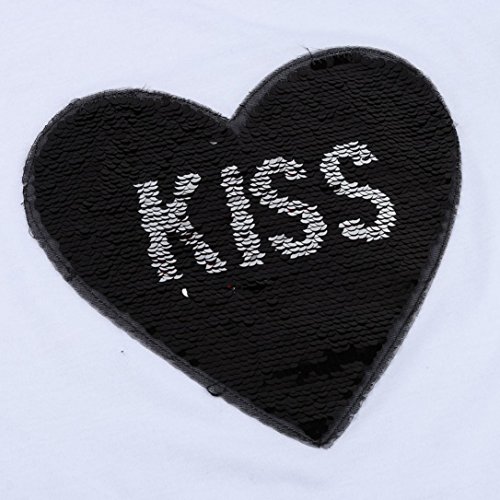 Women Jumpsuit , KESEE Letter Lips Sequins Double Pattern Rompers Jumpsuit Playsuit One Piece Swimsuit For Women (S, White)