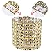 SKY CANDYBAR Napkin Rings,Rhinestone Napkin Rings Diamond Silver for Table Decorations,Wedding,Dinner,Party,DIY Decoration(Gold, 50pcs)