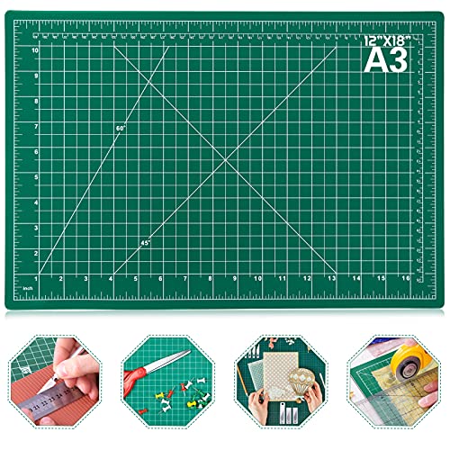 anezus Self Healing Sewing Mat, 12inch x 18inch Rotary Cutting Mat Double