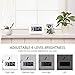 Homtime Loud Alarm Clock for Bedroom with Dual USB Charger Ports for Beside Digital Clock Dimmable Snooze White(with AC Adapter)