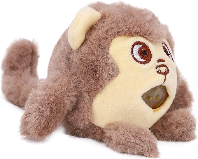 Toyland® 8cm Furry Animal Jelly Squeezers - Children's Novelty Toys - Monkey