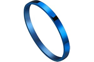 Jude Jewelers Stainless Steel Classical Simple Plain Blank Open Clasp Bangle Bracelet