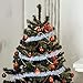 10 Pieces White Iridescent Tinsel Garland Christmas Tinsel Garland Shiny Hanging Decorations for Christmas Tree Party Supplies