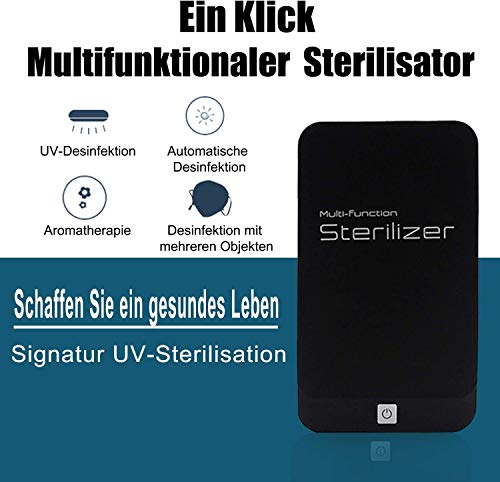 Reente UV Box Desinfektion Handy,UV Reinigungsgerät Handy UV Handy Sterilisator Box Smartphone UV Box für Smartphone,Bluetooth Ohrhörer,Watches,Schmuck