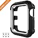 For Apple Watch Case Series 3, BEPARTNER 42mm Apple Watch 3 Protective Case, Rugged TPU Sport Bumper Accessories Screen Protector Cover For iapple Watch Series 3 / 2 / 1 ( Black/Grey)