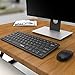 Wireless keyboard and Mouse, Jelly Comb 2.4G Slim Compact Small Keyboard and Mouse Combo for Windows, Laptop, PC, Notebook (Black)
