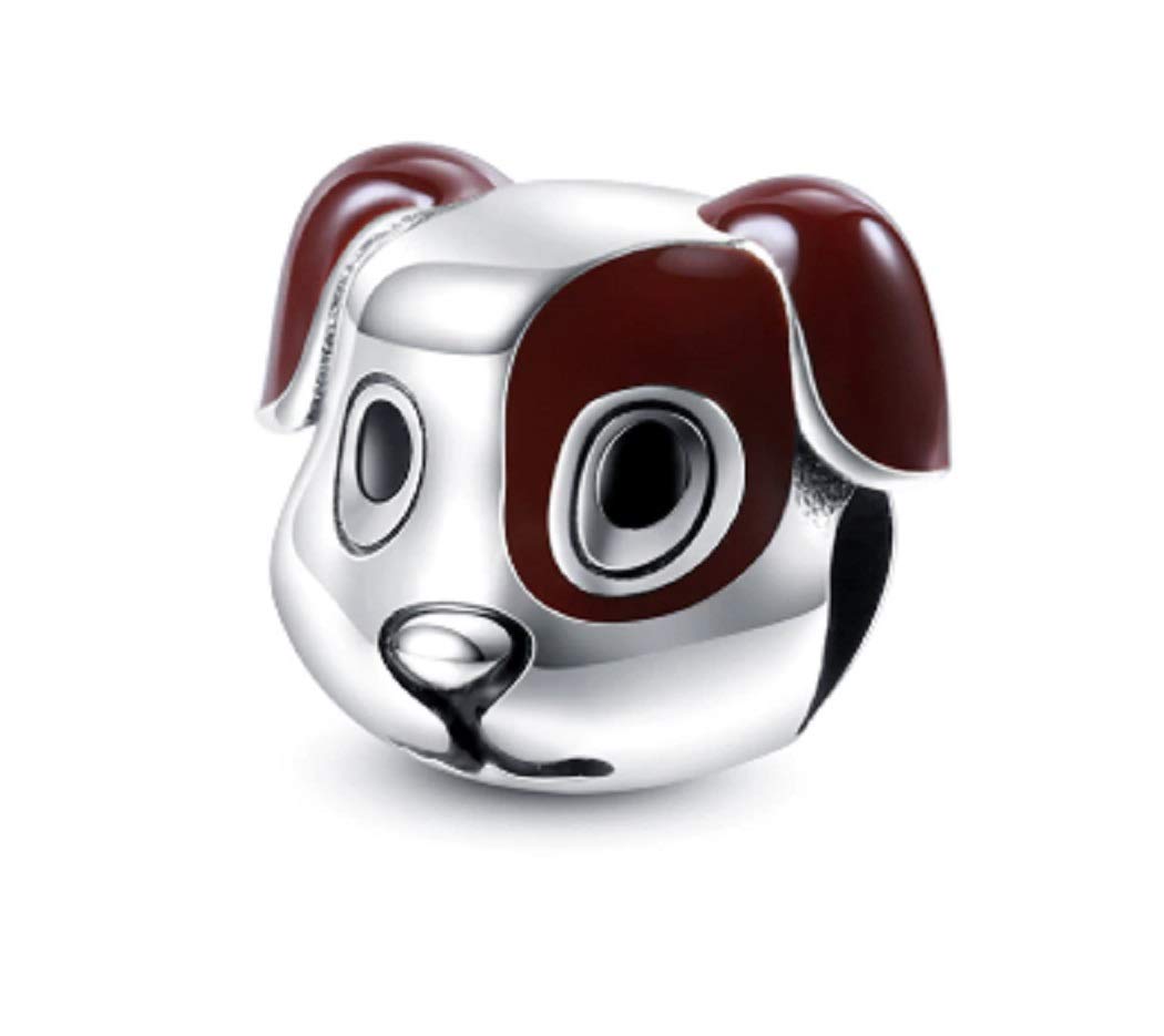 FeatherWish I Love My Puppy Dog Pet Animal Family Love Best Friend Bead Charm Fits And Compatible With Pandora Bracelets Gift For Friend Wife Birthday Sister Mum Daughter