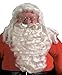 Deluxe Santa Beard and Wig Set Santa Wig and Beard Set Santa Claus Beard and Wig White