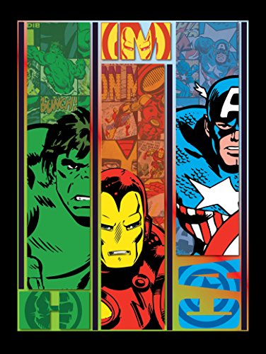 Edge Home Products Marvel Retro 3D Art, 3-Panel Portrait In 2 Inch Frame, 23