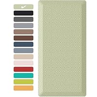 Ophanie Kitchen mats for Floor, 3/4 inch Thick, Kitchen Rugs, 20''x48'' Anti Fatigue Standing Cushioned Mat, Waterproof,Comfort Ergonomic mat for Office, Home, Sink, Sage Green Non-Slip Bottom