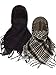 Boao 2 Pieces Keffiyeh Shemagh Arab Scarf Wrap Tactical Desert Scarf Head Wrap (Color Set 2)