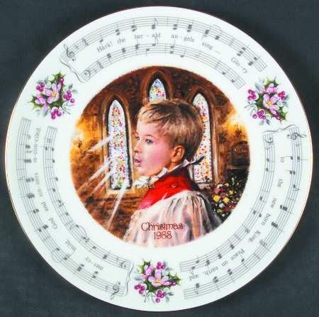 ROYAL DOULTON christmas plate 1988 - HARK THE HERALD - ANGELS - BNIB - UK MADE - RETIRED