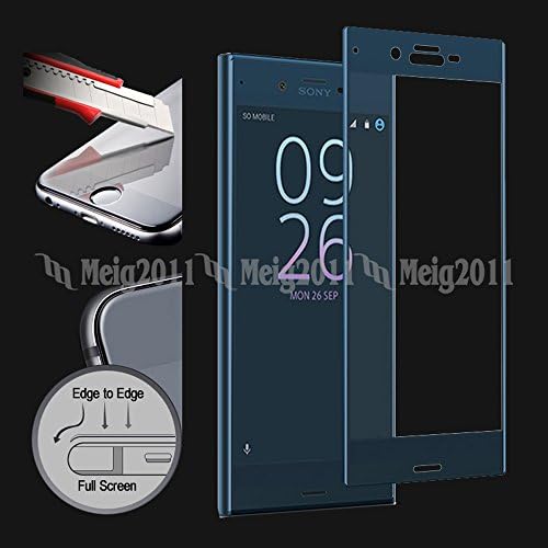 3D Full Cover Tempered Glass Screen Protector for Sony Xperia XZ, F8331, F8332, SO-01J, 601SO (Blue)