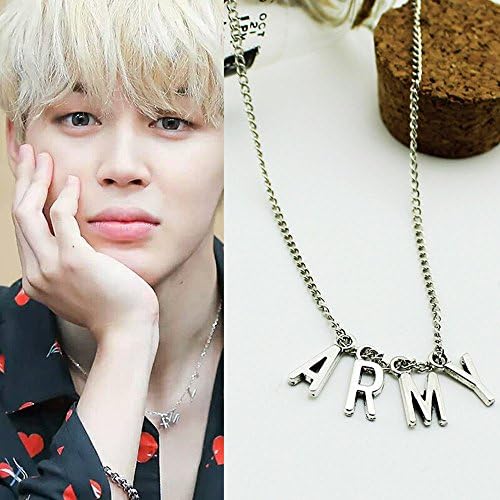 Thanyaluk KPOP BTS Jimin Necklace Bangtan Boys ARMY A.R.M.Y Pendant KOOK V JIMIN SUGA