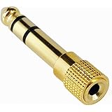 GadgetpoolUK 3.5mm Stereo Socket to 6.3mm 6.35mm 1/4 Jack Headphone Adapter Converter Plug