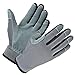 OZERO Utility Work Gloves Flex Deerskin Leather Touch Screen Garden Glove for Yard Working/Gardening/Bike Cycling/DIY/Mechanic for Women and Men (Gray,Small)
