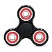 AyoGu Fidget Spinner Tri-Spinner High Speed Spin,Perfect For ADD ADHD Focus Toy Time Killer (Black & red)