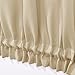 NICETOWN Blackout French Door Curtain Side Panels for Privacy, Thermal Side Door Window Curtain Blind with Tie-Back (54 inches Width x 40 inches Length, Biscotti Beige, Sash Included, 1 Panel)