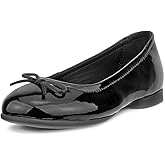 ECCO Unisex-Child Anine Slip-on Dress Bow Ballet Flat