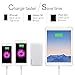 SwitchMe 10000mAh Portable Charger Power Bank External Extra Battery Backup Built-in Micro USB Cable White