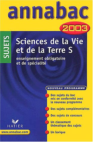 Sciences de la vie et de la terre S