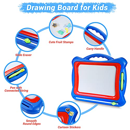 Drawing Board for Kids 16 Inch Doodle Board with 5 Stamps